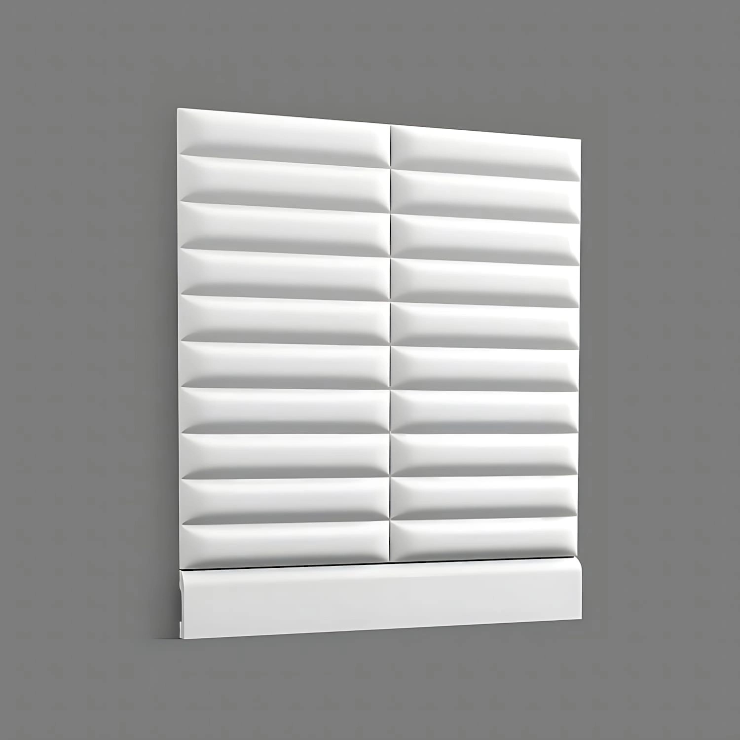 ORAC DECOR W217-Box 3D Wandpaneele, 6 Stück, weiß. Wandverkleidung für Innen- und Außenbereich.