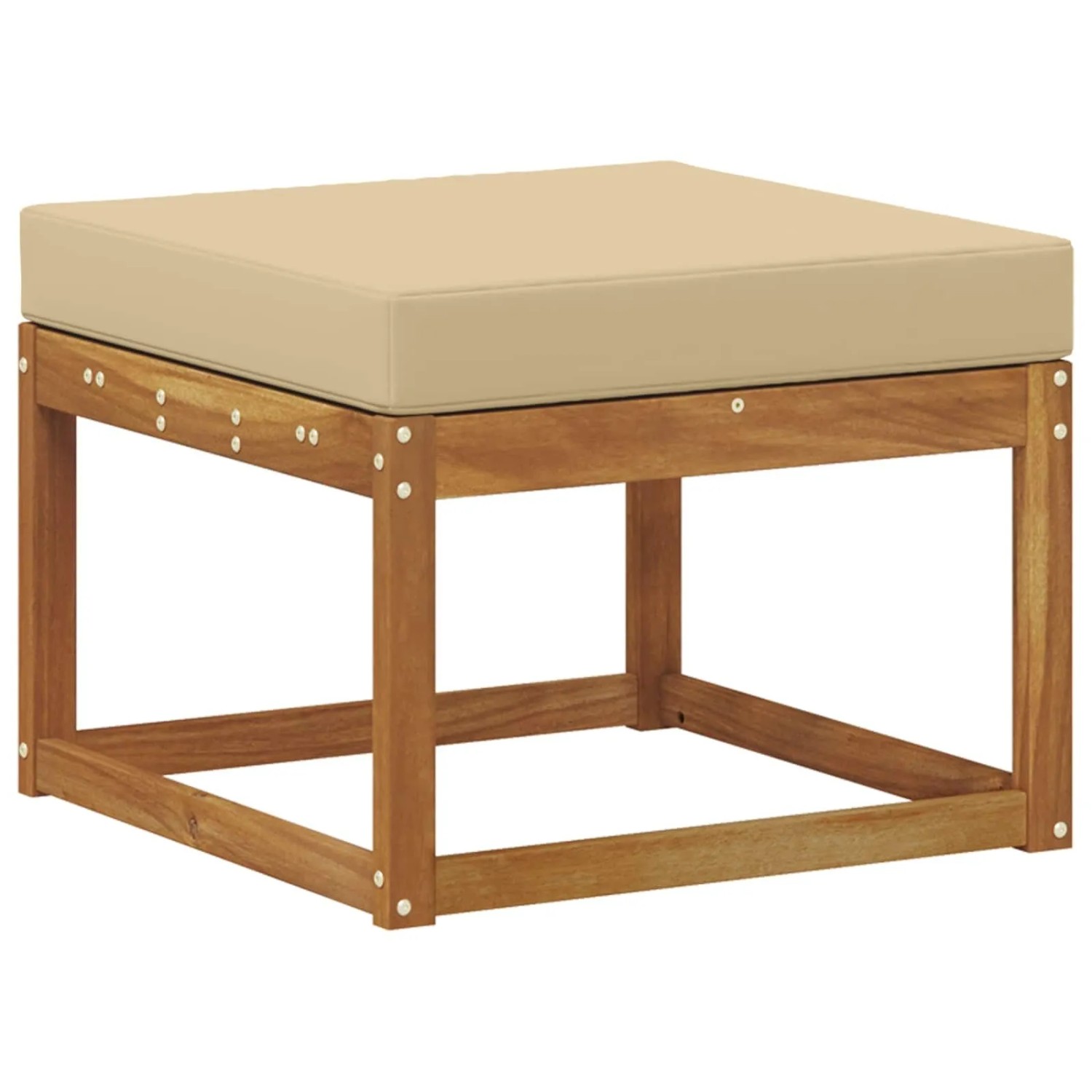 vidaXL Outdoor-Fußhocker Massivholz Akazie Natur 900452