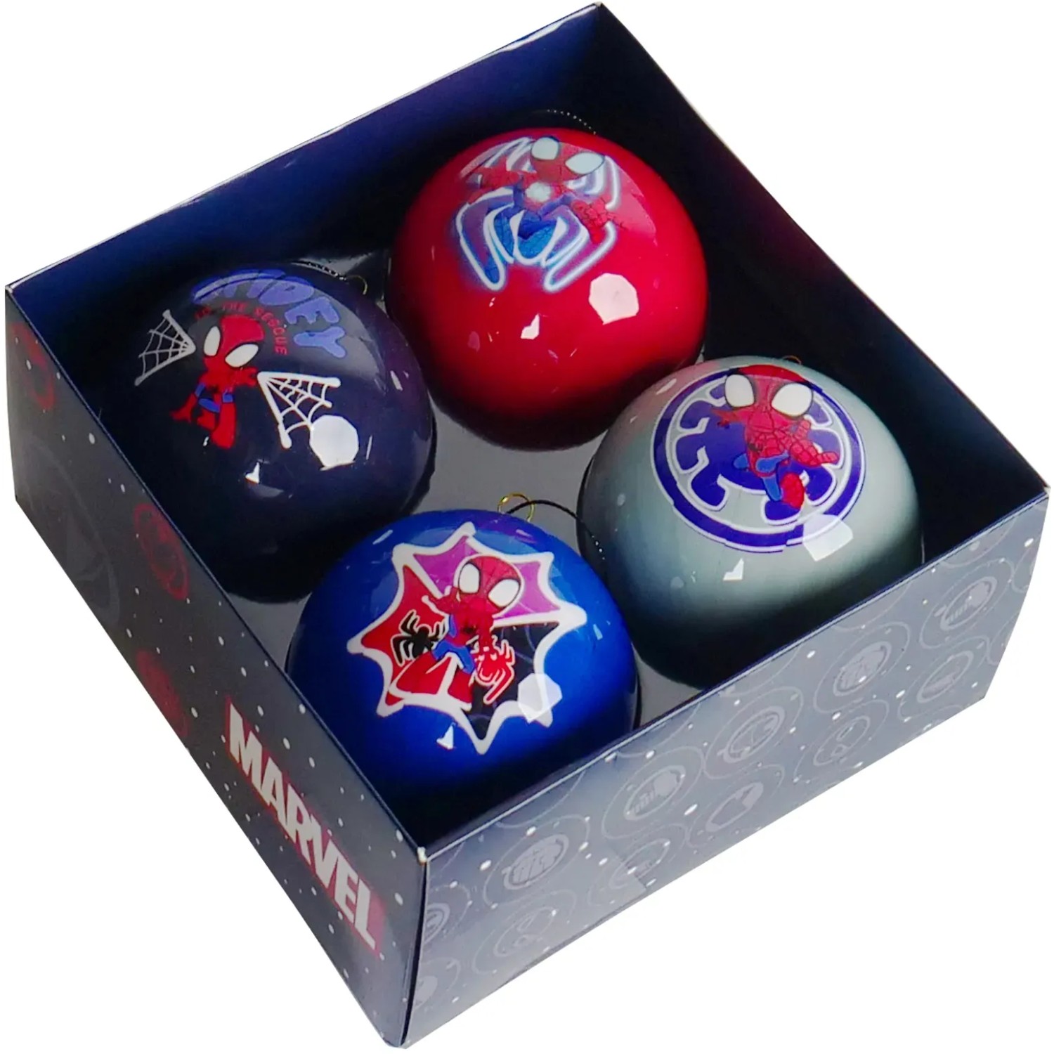 Marvel Weihnachtskugel-Set Spiderman 4 Stück