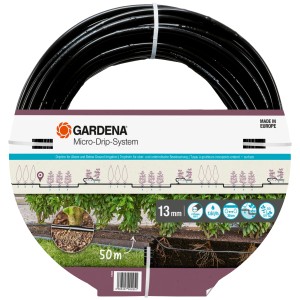 Gardena Tropfrohr ober-/unterirdisch, 50m, für Hecken & Büsche. Micro-Drip-System zur Bewässerung.