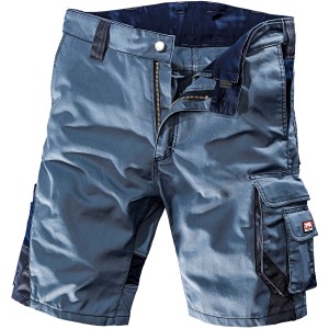 Blaue Bullstar Arbeitsshort Worxtar Größe 48 mit vielen Taschen für Arbeitskleidung.