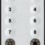 Fernbedienung für LED Lichterkette zur Steuerung von Helligkeit und Timer.
