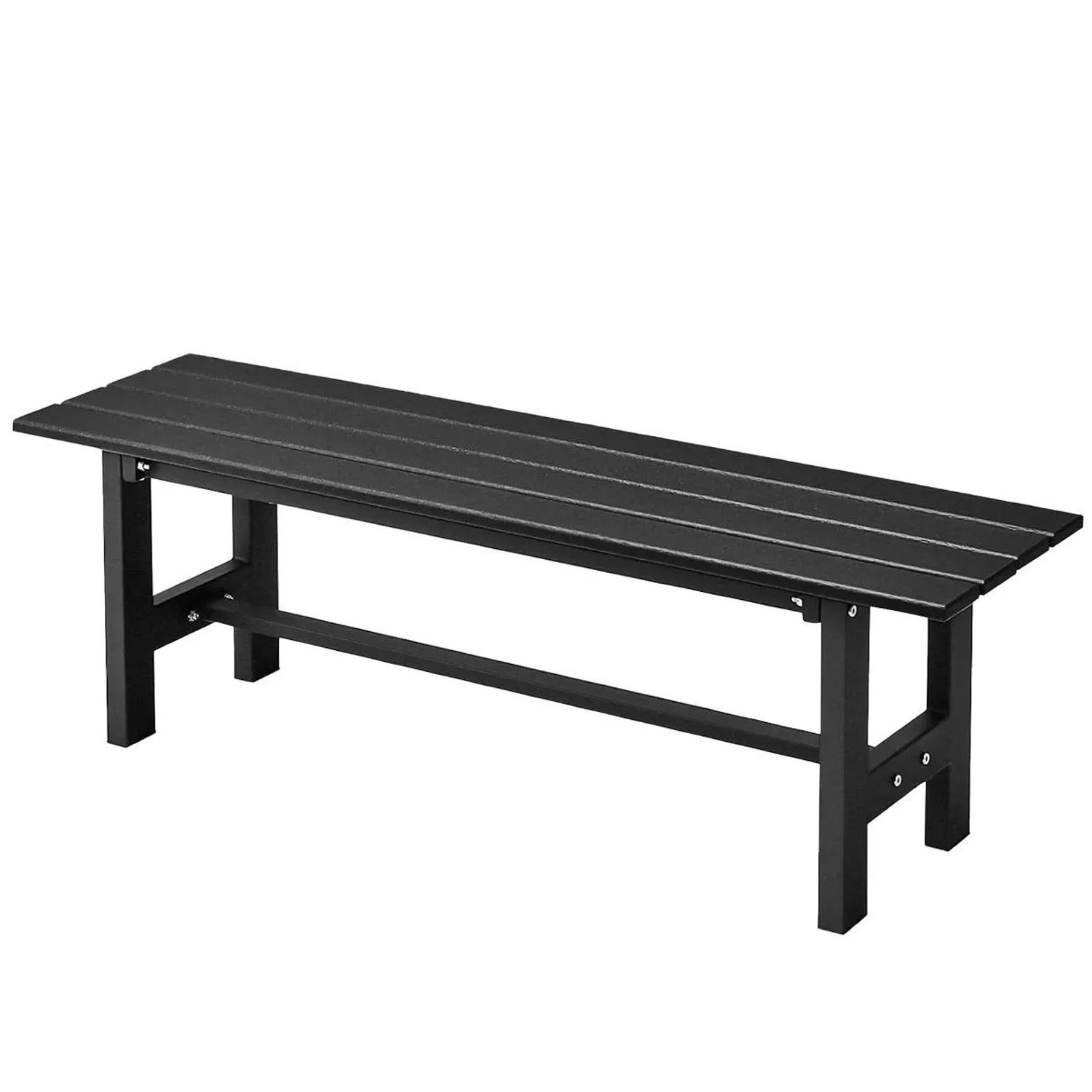 Costway Gartenbank 2-Sitzer Sitzbank bis 300 kg Belastbar Schwarz