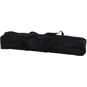 Siena Garden Pavillon Starter, grau, 300x300 cm, verpackt in schwarzer Tragetasche.