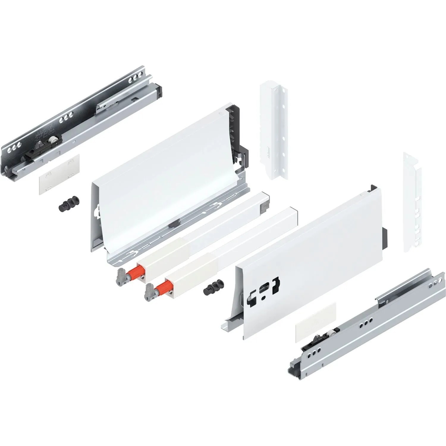 Blum D-Reling K Tandembox antaro Vollauszug 270 mm 30 kg Seidenweiß 1 Paar