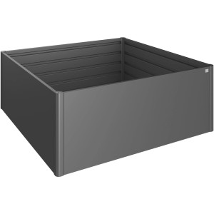 Biohort Metall Hochbeet 2x2 in Dunkelgrau-Metallic, 201x201x77 cm.