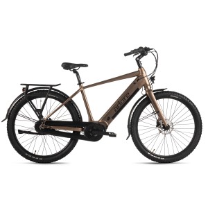 ADORE E-Citybike 27,5 Zoll Alu Cityfahrrad CX-290 Mittelmotor 75NM 15Ah Bronze
