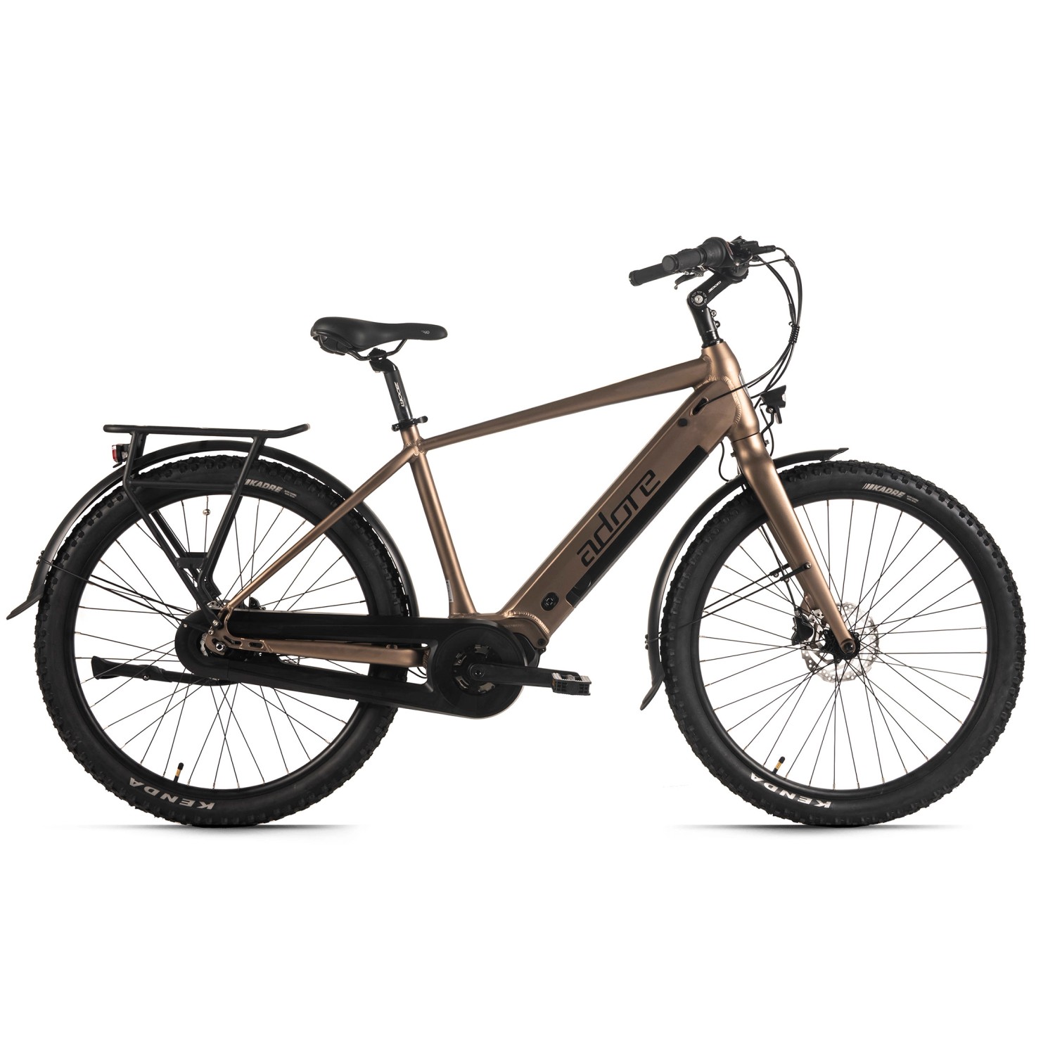 Thumbnail - ADORE E-Citybike 27,5 Zoll Alu Cityfahrrad CX-290 Mittelmotor 75NM 15Ah Bronze