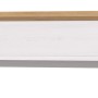 Weißes Wandboard Mirano im Landhausstil mit Lärche-Optik und Eiche-Akzenten, 110 cm breit. Schwebendes Wandregal.