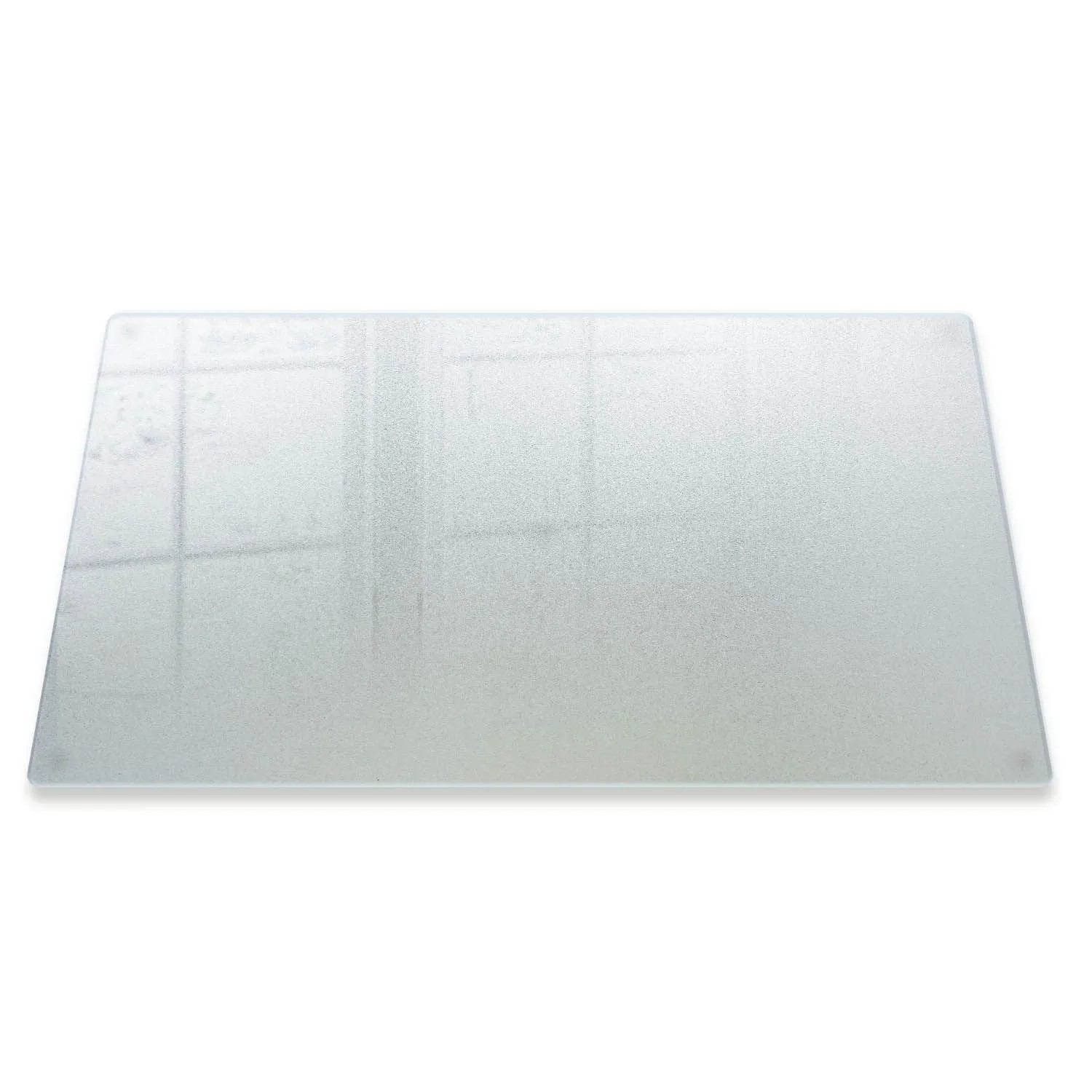 Tulup Schneidebrett Satiniertes Glasschneidebrett 80x52 cm Rechteckiges Schneidebrett Milchglas Schneidebrett