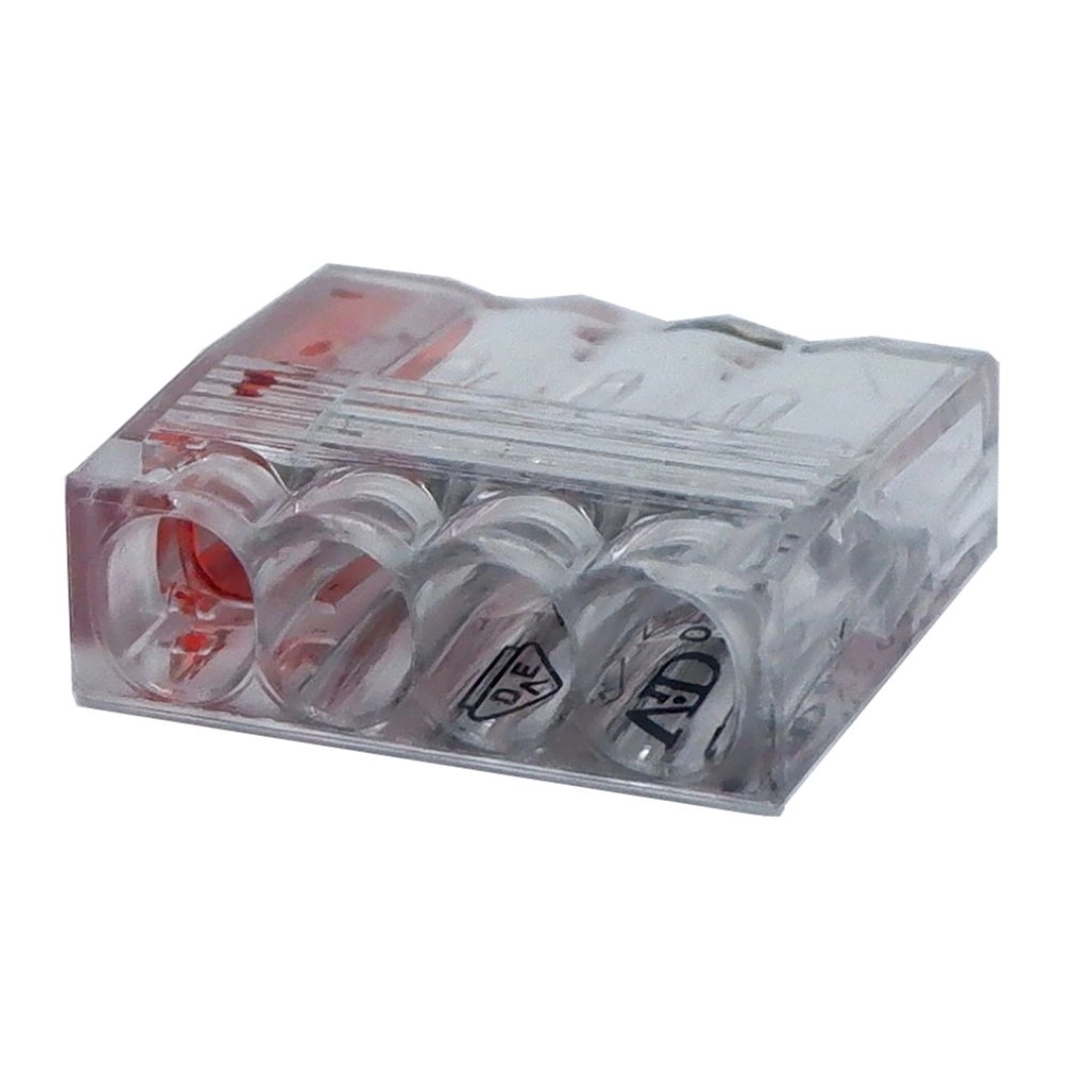 ViD Steckklemme VC04 0,5-2,5 mm² 4-Polig Rot 100 Stück