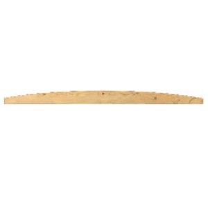 Trelleborg Bogenbrett für Sichtschutzzaun, Fichte/Kiefer, kesseldruckimprägniert, 180 cm.