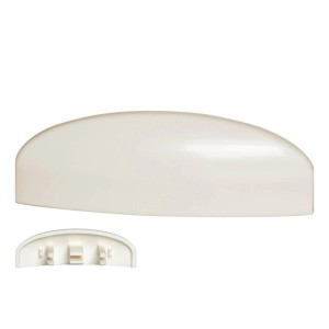 Weiße Bauheld Wasserschlitzkappe (RAL 9016) für Fenster, 25-30mm, 30 Stück.