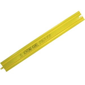 Gelbe Kabelabdeckplatte, 100 cm lang, mit Warnhinweis "Achtung Kabel" für Erdkabel.