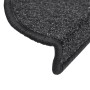 Nahaufnahme einer anthrazitfarbenen Stufenmatte (56x17x3 cm) aus der 10er-Packung.