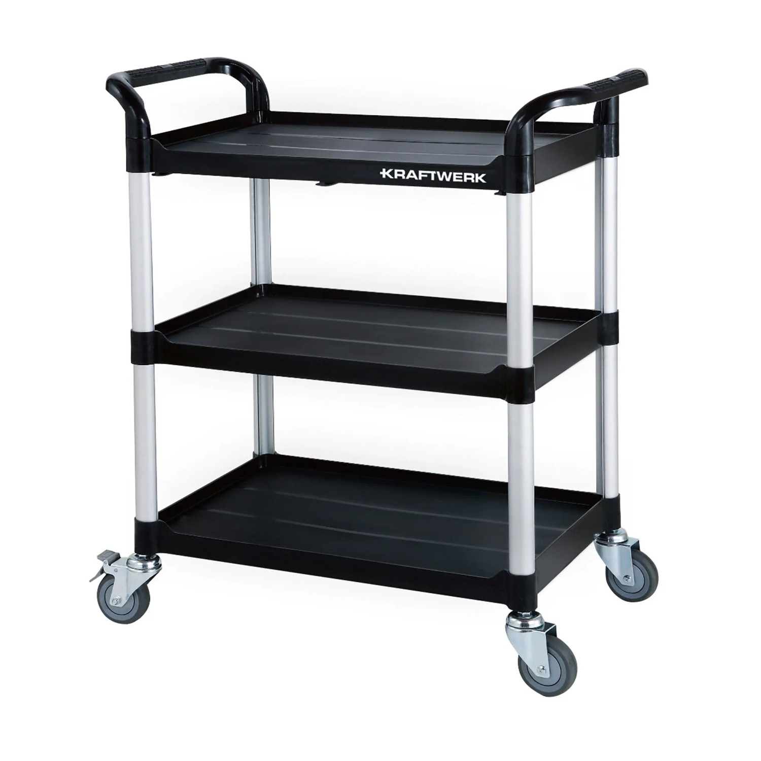 Kraftwerk Werkstattwagen Silber-Schwarz 135 cm x 48,5 cm x 75,5 cm