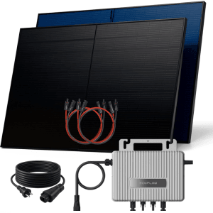 SUNNIVA Balkonkraftwerk 1000W mit Wechselrichter, Solarmodule, Kabel. Stromerzeugung leicht gemacht.