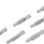 Sechs graue LUX Allzweckdübel, 10 mm x 56 mm, aus Kunststoff für Beton und Ziegel.
