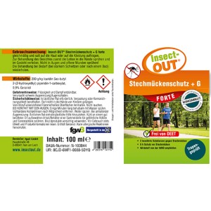 Insect-Out Stechmückenschutz Forte, 100ml Spray gegen Mücken.