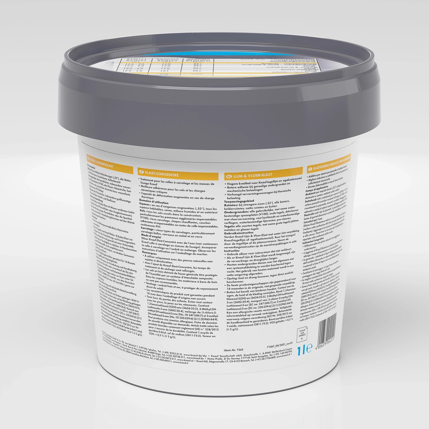 Knauf Kleber- und Bodenelast 1l im Eimer, Haftgrund für flexible und haftstarke Anwendungen.