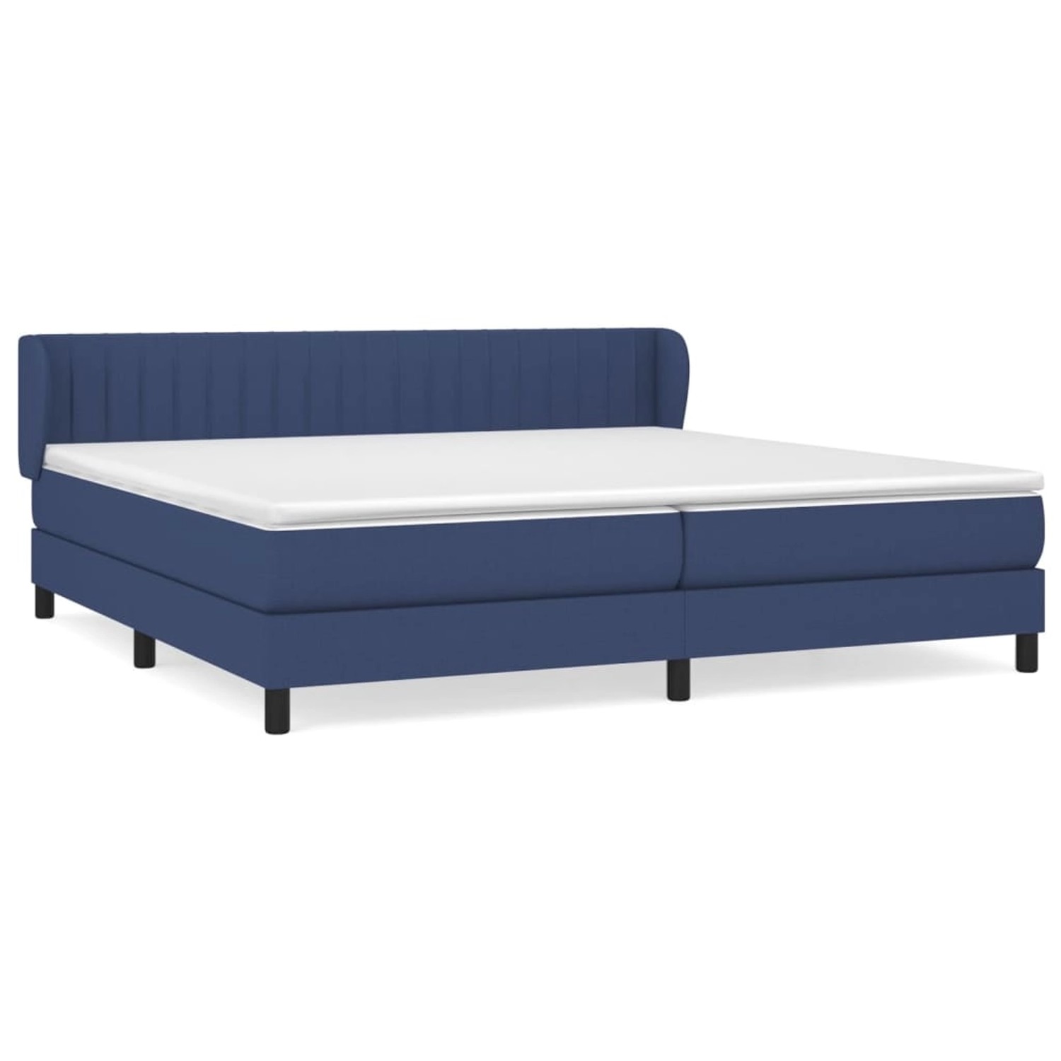 vidaXL Boxspringbett mit Matratze Blau 200x200 cm Stoff 3126435 günstig online kaufen