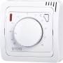 Funk-Raumthermostat BT010 Analog zur Heizungs-Installation mit Drehregler und LED-Anzeige.