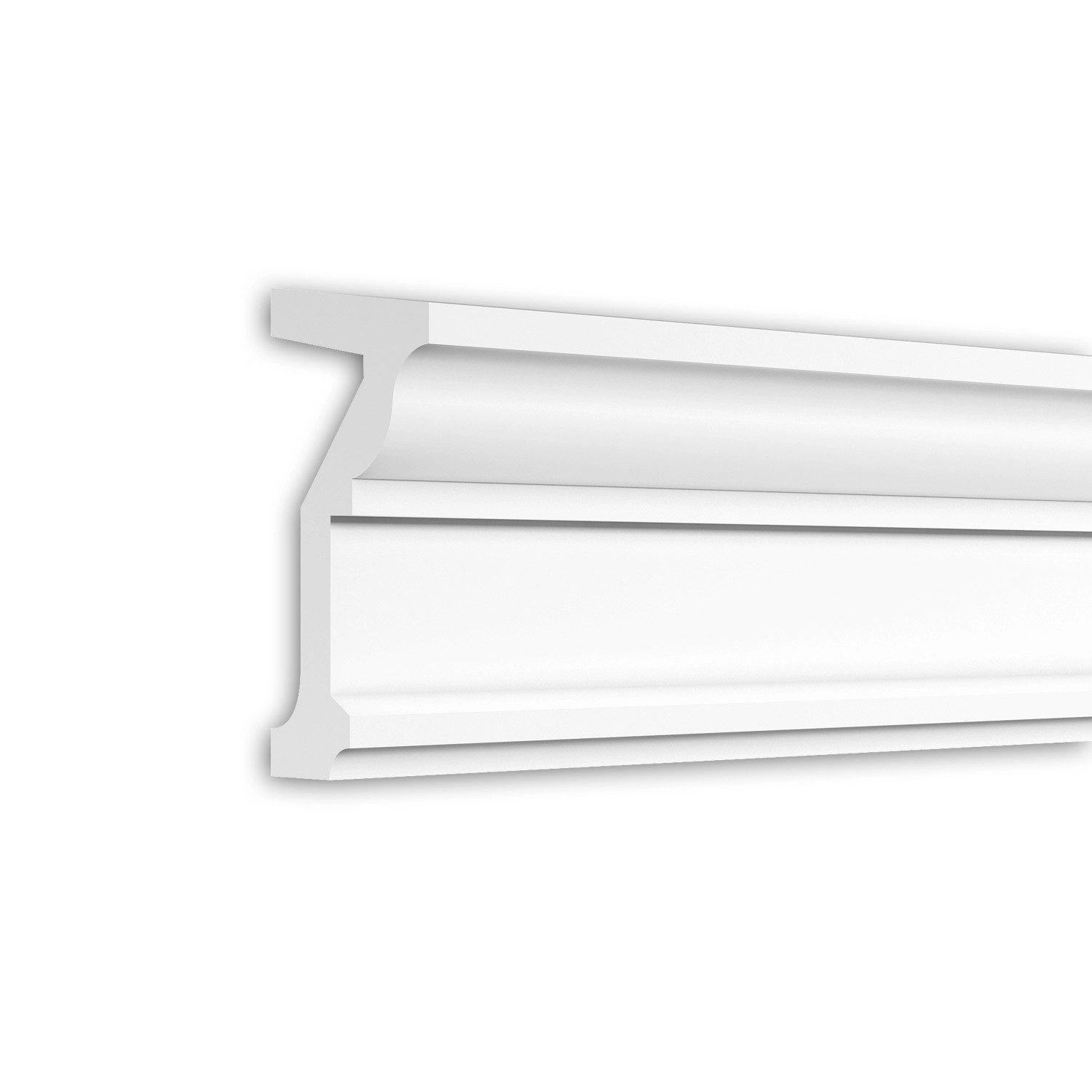 PROFHOME 491003 Eckleiste Fassadenprofil Zierleiste Stuckleiste 2 m 200 cm x 13 cm x 25 cm Weiß