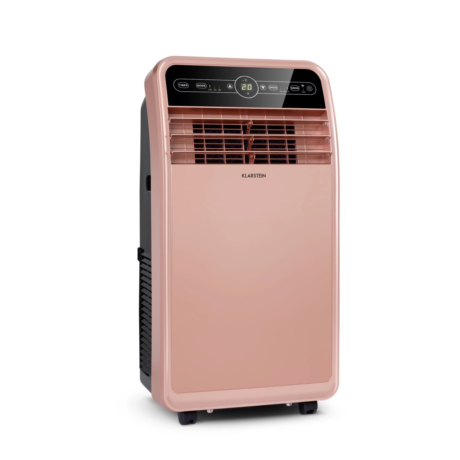 Klarstein Metrobreeze New York Smart 12k Mobile Klimaanlage 12000 BTU 3,5 kW Klimagerät Roségold-Metallic