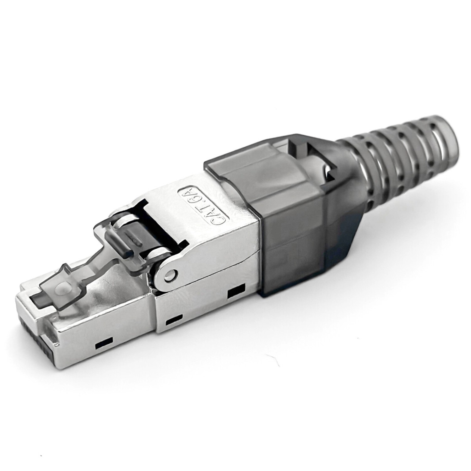 hb-digital Netzwerkstecker CAT 6a LSA feldkonfektionierbar vergoldete RJ45 Pins PoE
