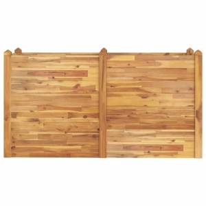 vidaXL Hochbeet aus Akazienholz, 160x60x84 cm, stapelbares Design für Garten oder Terrasse.