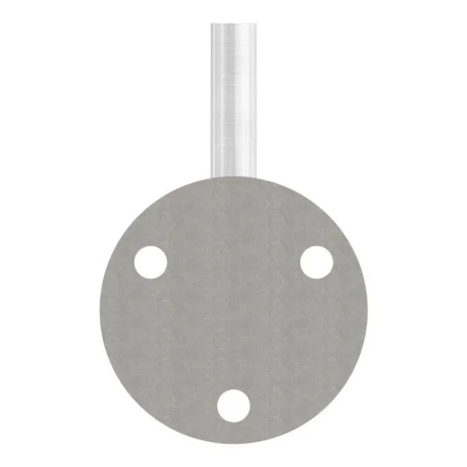 FeNau Handlaufhalter V2A Ronde Ø70x4 mm Bügel Ø12 mm Wandabstand 62 mm 3 Bohrungen Gesenkt