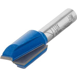 LUX HM Bohrnutenfräser, 16 mm Durchmesser, für Oberfräsen zum Nuten fräsen in Holz.