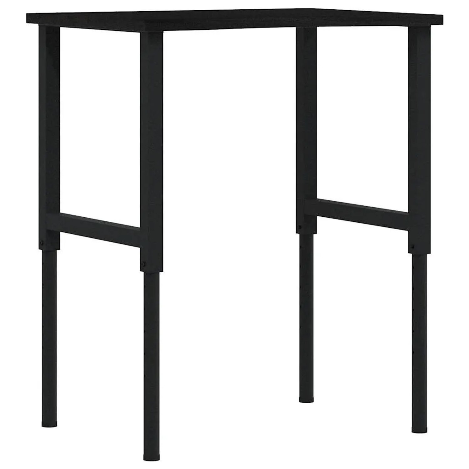 vidaXL Werkbank Dunkelbraun 80x60x71,5-98 cm Massivholz Eiche 3309698