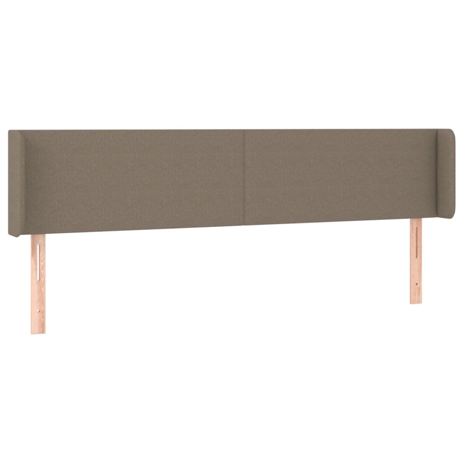 vidaXL LED Kopfteil Taupe 163x16x78/88 cm Stoff 3122966
