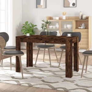 vidaXL Esstisch Räuchereiche, 120x60 cm, aus Holzwerkstoff. Moderner Küchentisch für Esszimmer.