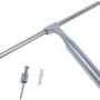 Schulte Glaswischer Chrom, 27 cm, mit Wandhalterung und Befestigungsmaterial.