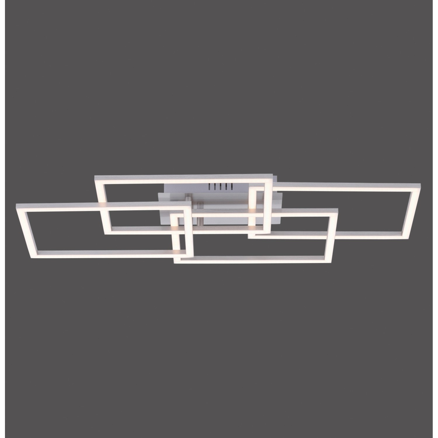 Just Light. LED-Deckenleuchte Iven Stahl 70 x 34,5 cm