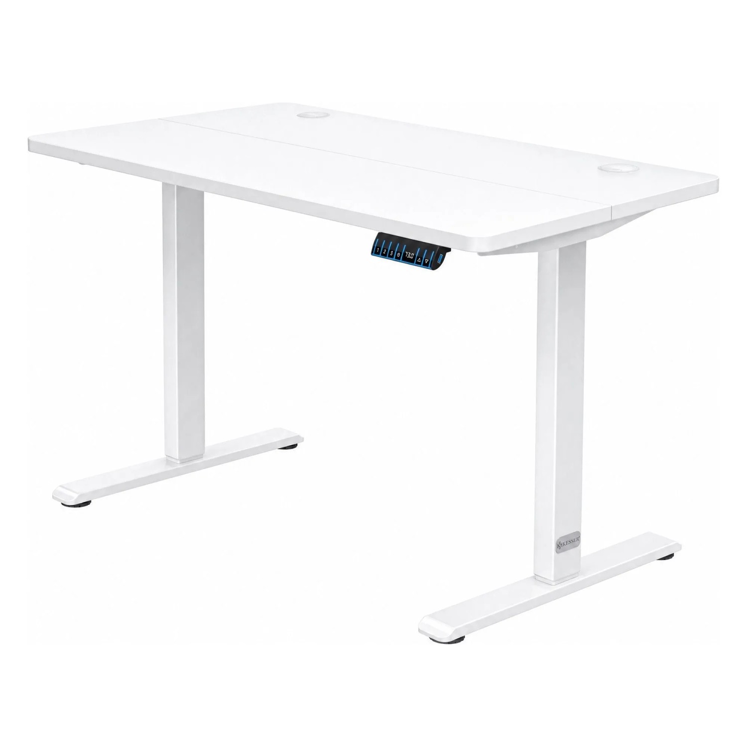 KESSER Steh Sitz Schreibtisch Elektrisch Höhenverstellbar 100 x 60 cm Weiß