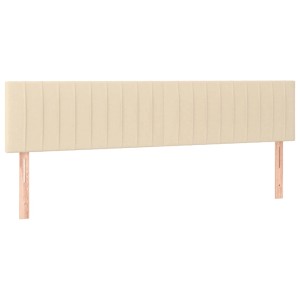 vidaXL LED Kopfteil Creme 200x5x78/88 cm Stoff 3121877