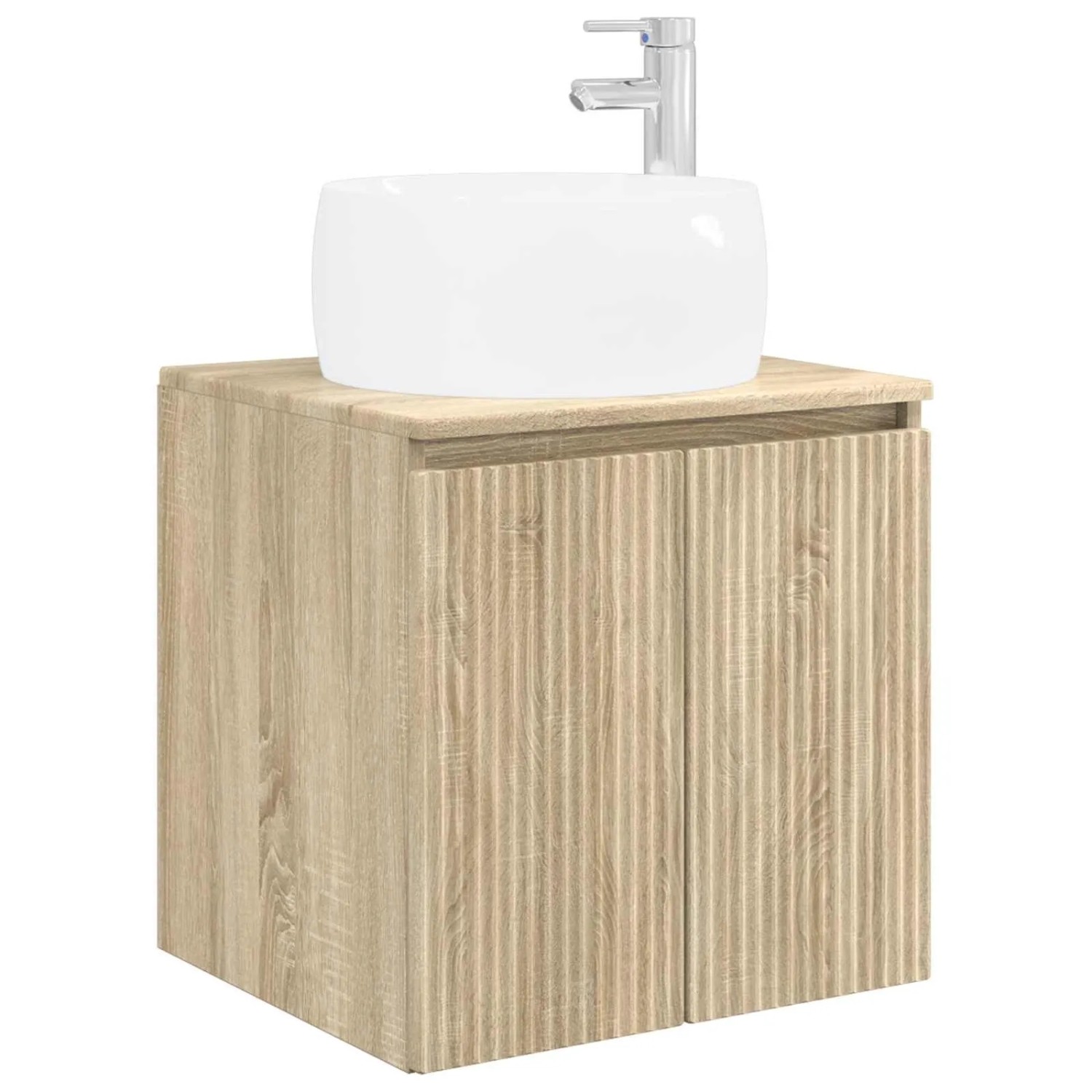 vidaXL Wandmontierte Waschtisch Sonoma-Eiche 49,5 x 44,5 x 66 cm 890454