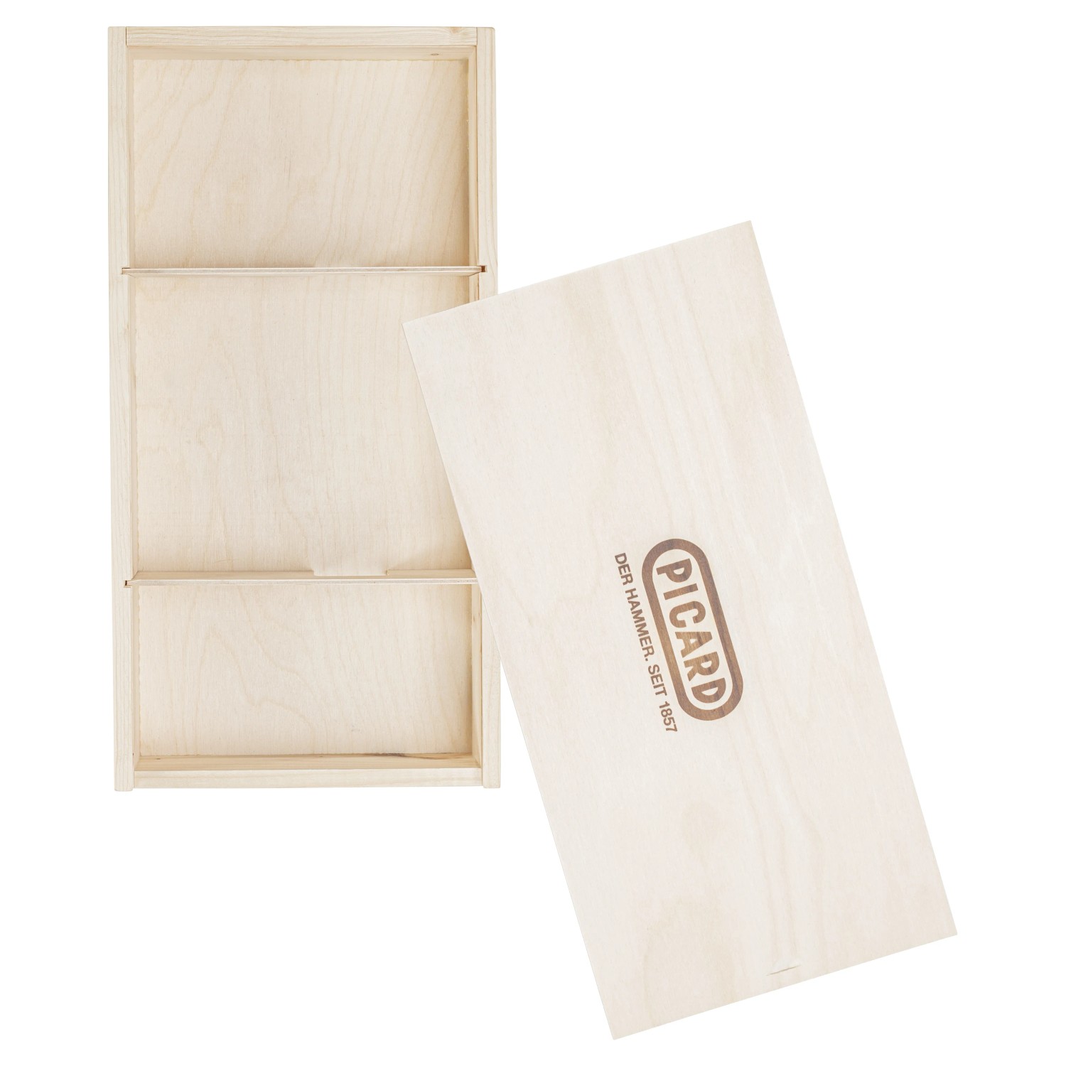 Picard Geschenkverpackung 345x205x48cm aus Holz für Latthämmer und Schlosserhämmer