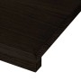vidaXL Treppenstufen 2 Stk Dunkelbraun 110x30x2 cm Massivholz Eiche 3283806_8