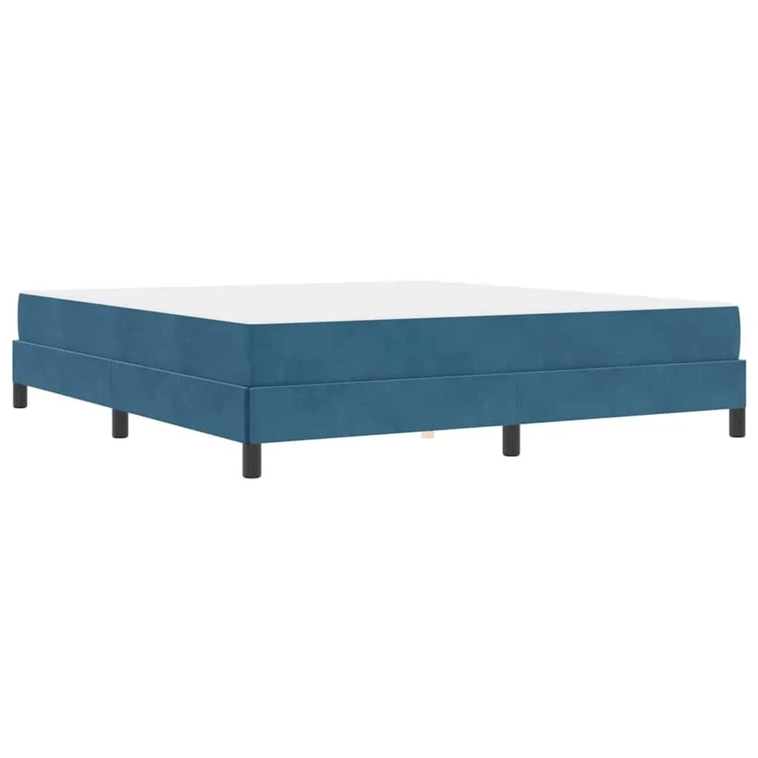 vidaXL Boxspringbett mit Matratze Dunkelblau 180 x 200 cm Stoff 3398711 günstig online kaufen