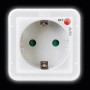 LED Nachtlicht mit Dämmerungssensor, warmweiß, für die Steckdose. Kindersicherung vorhanden.
