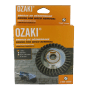 Ozaki Unkrautbürste, Ø 150 mm, für Motorsensen zur Unkrautbeseitigung auf Wegen und Plätzen.