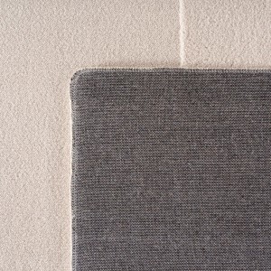 Detailansicht: Ayyildiz Kurzflorteppich Pompei in Creme, 160x230 cm. Moderner Teppich mit Textur.