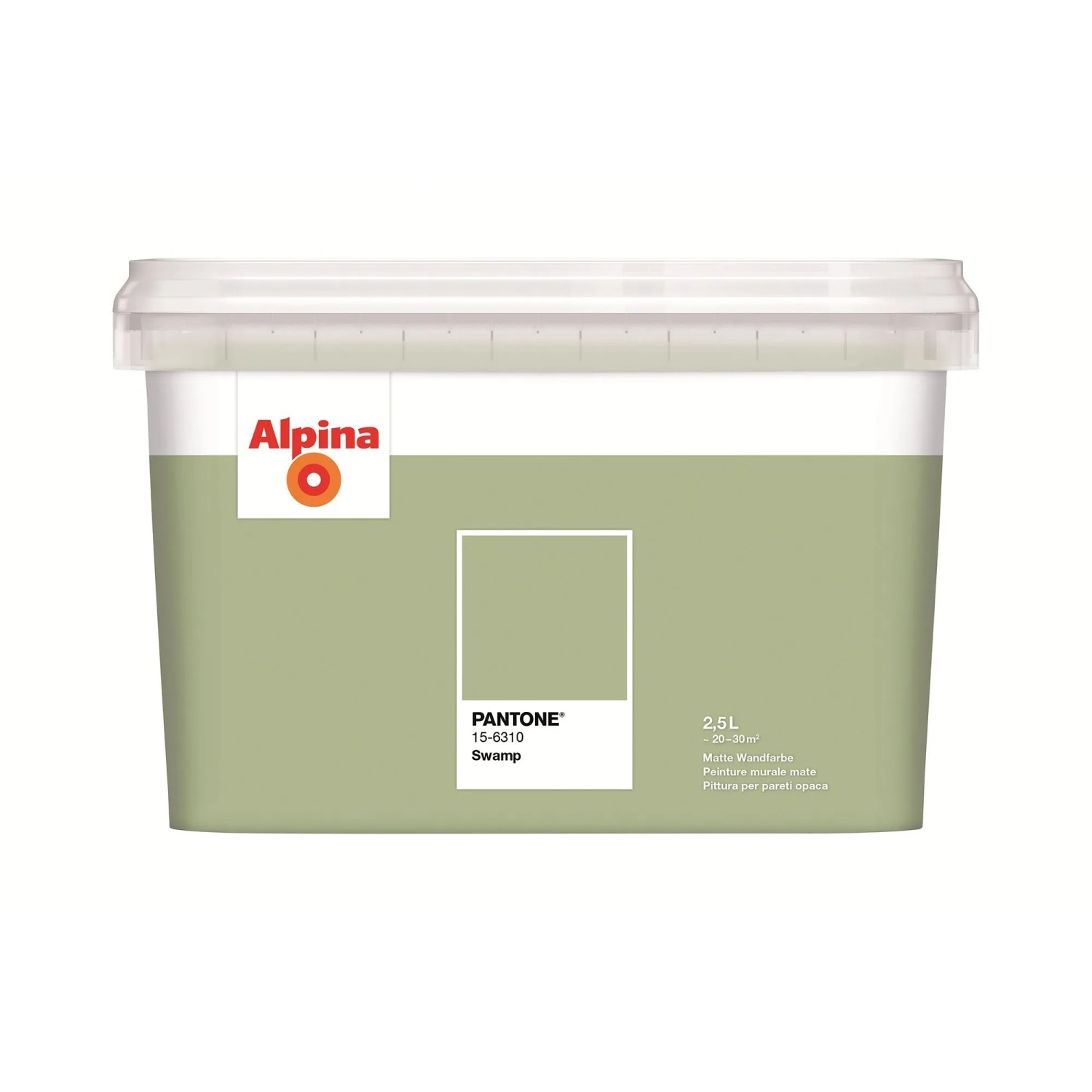 Alpina Innenfarbe Pantone Swamp 2,5, Grün