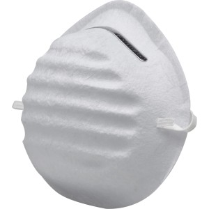 Gebol Hygienemaske, 5er-Pack, einlagig mit Nasenbügel und Gummibändern für Fremdschutz.