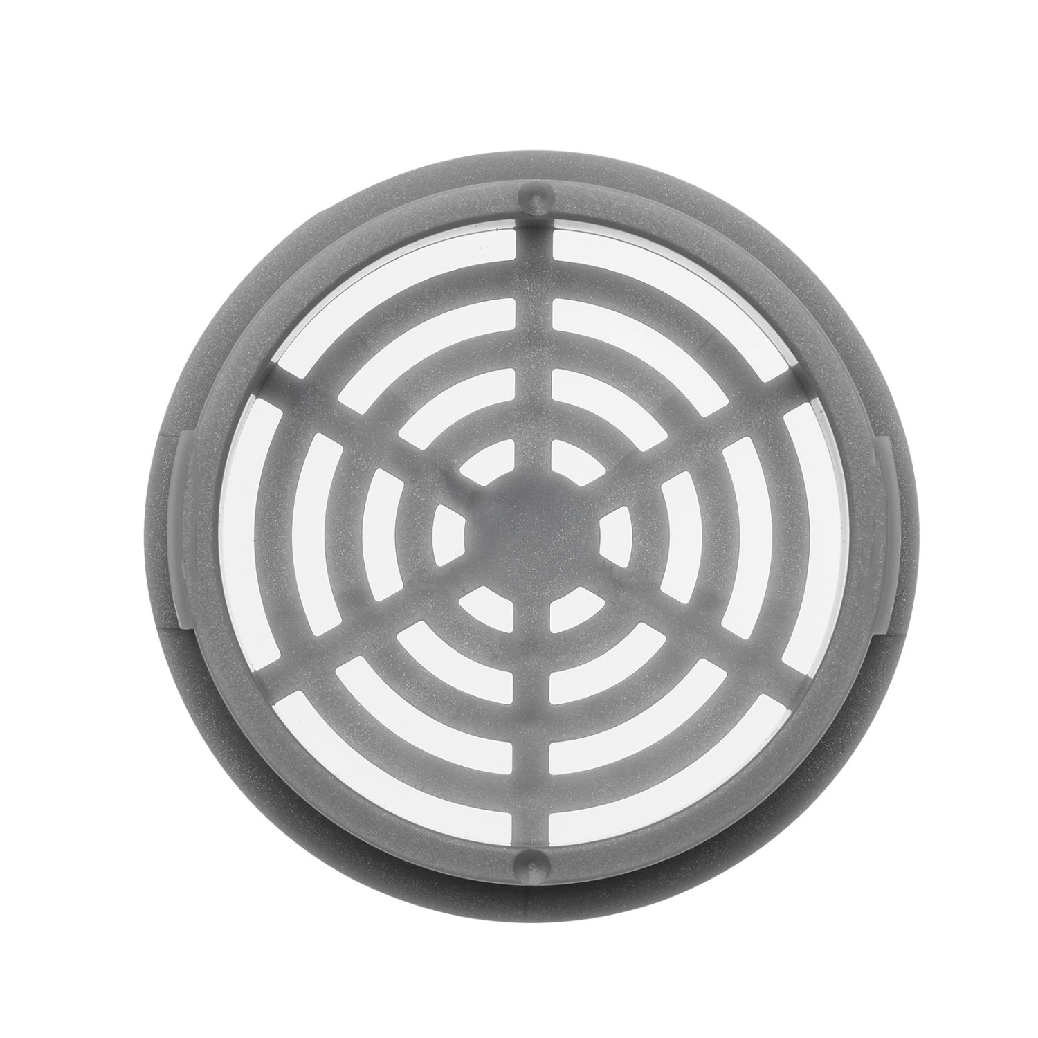 SOTECH 5 Stück Lüftungsrosette Ø48 mm aus Kunststoff Zum Einlassen Silbergrau_3