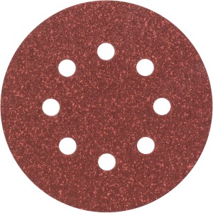 Bosch Schleifblatt K60, Ø 125 mm, für Exzenterschleifer. 25er Set mit Klett.